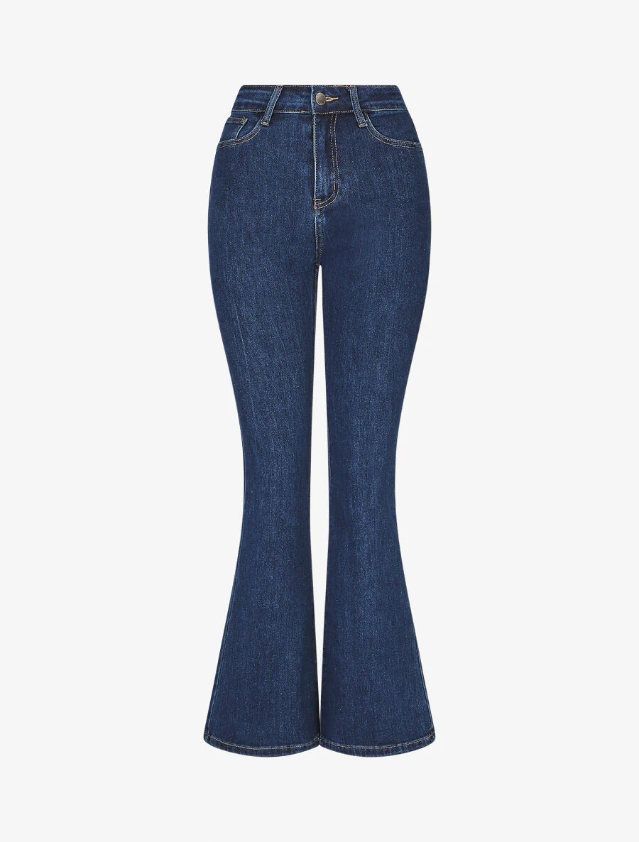 Klassieke uitlopende jeans - blauw