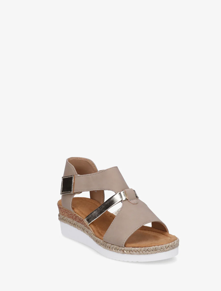 Klittenbandsandalen met sleehak - Mol - Image 2