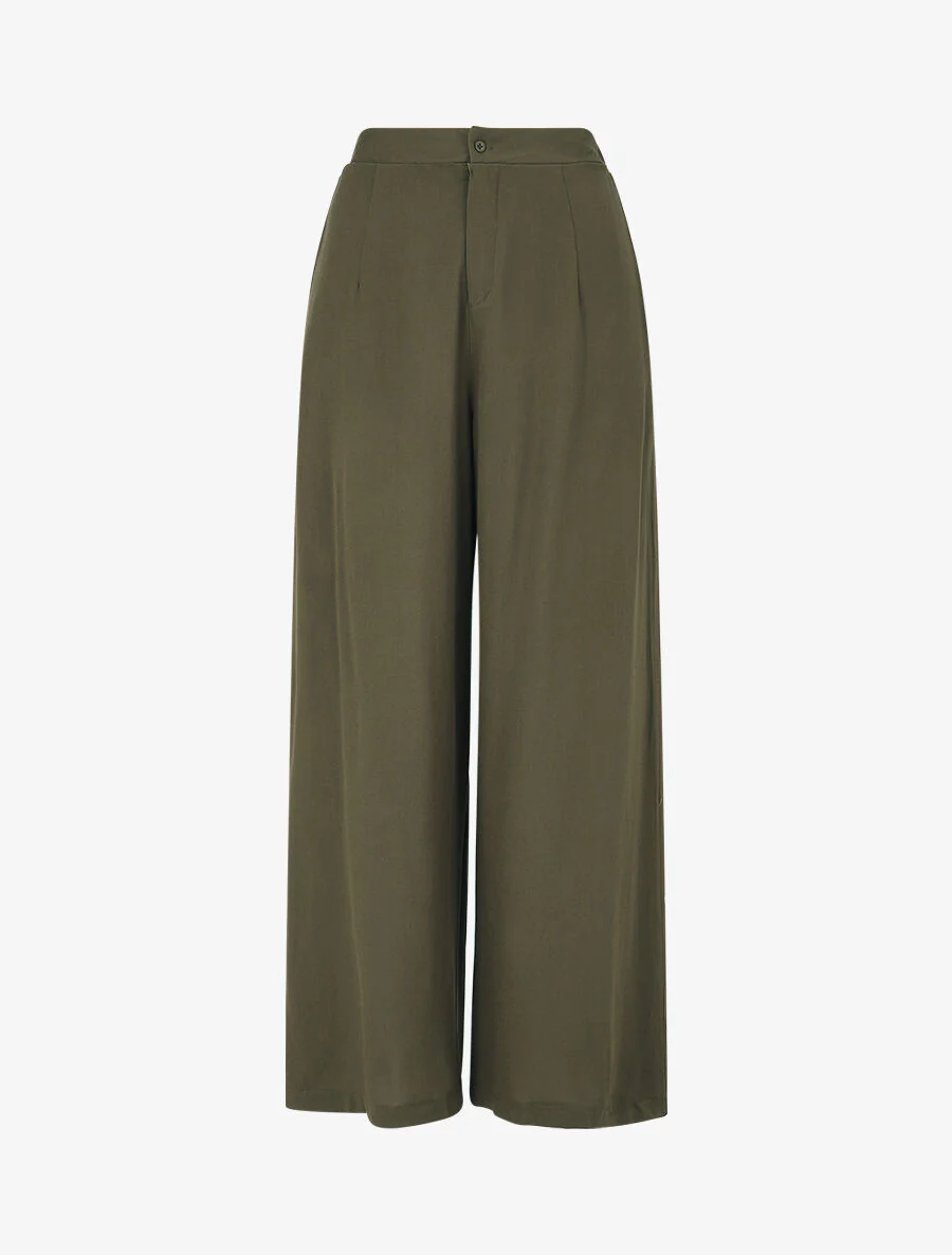 Knoop-top en broek - Kakigroen - Image 4
