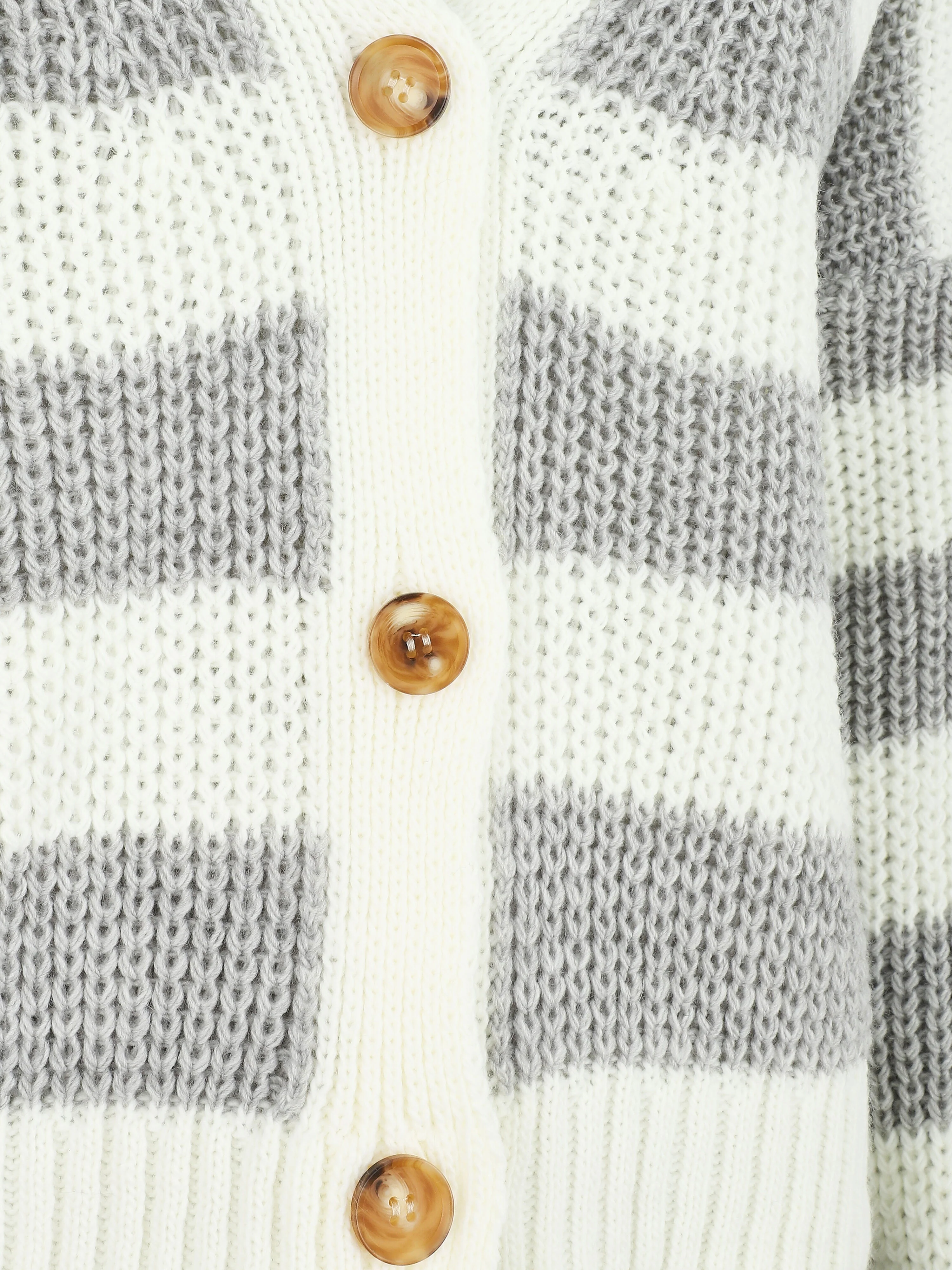 Kort gestreept vest - Grijs - Image 3