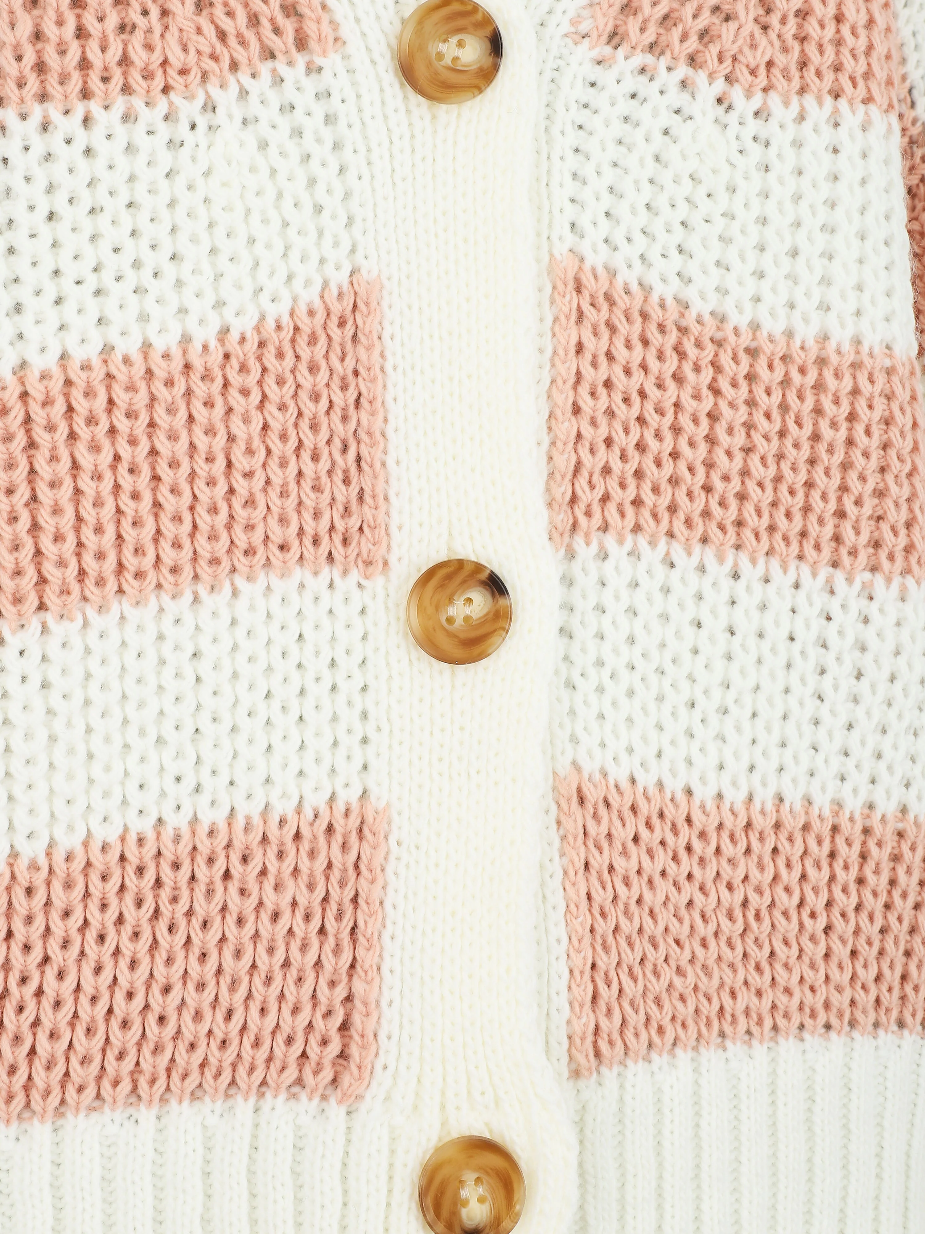 Kort gestreept vest - Roze - Image 3