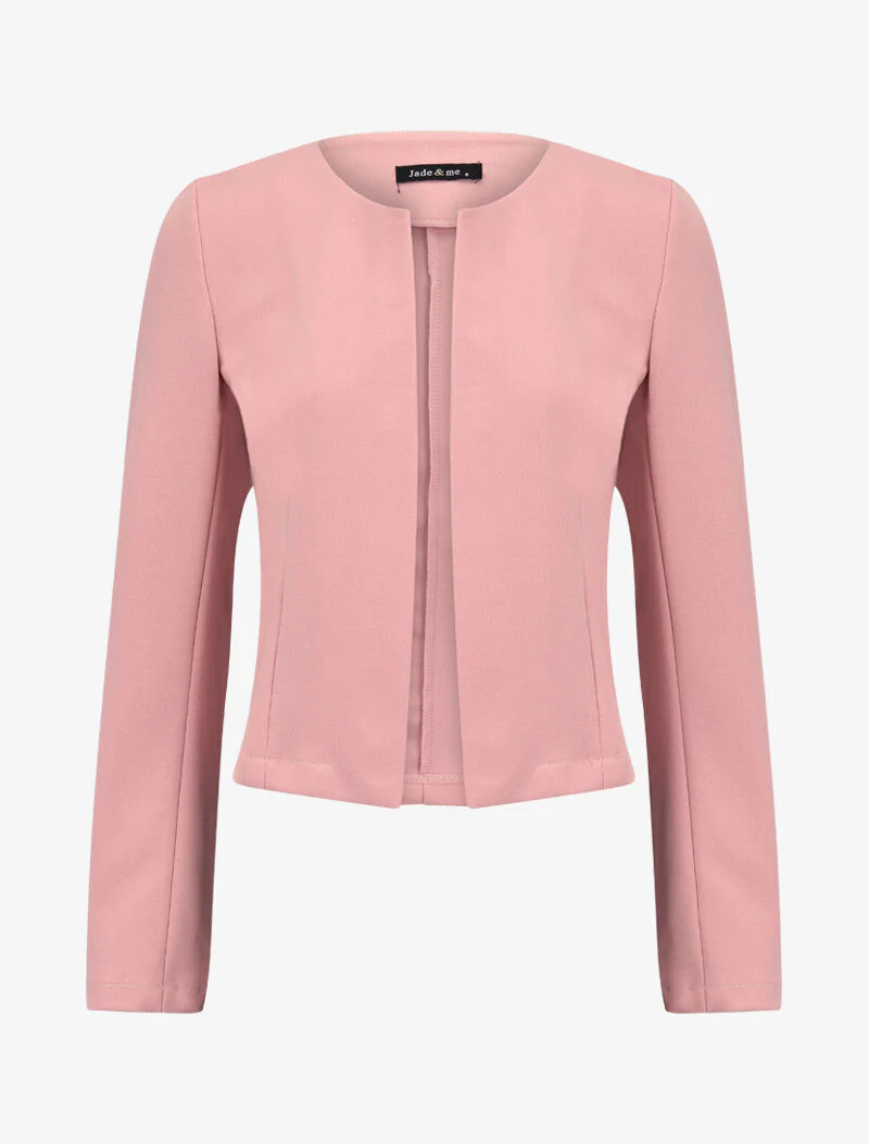 Kort aansluitend jasje - roze
