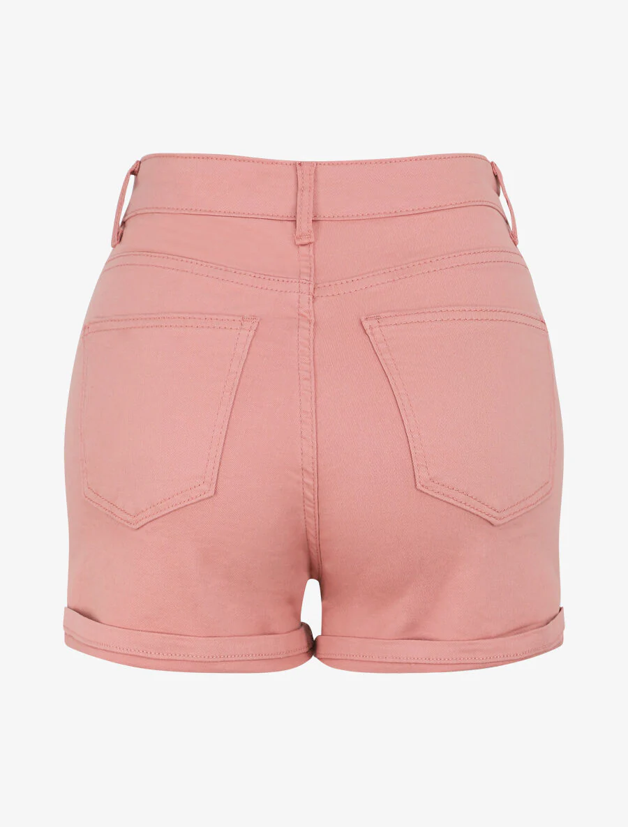 Korte jeans met zoom - Roze - Image 2