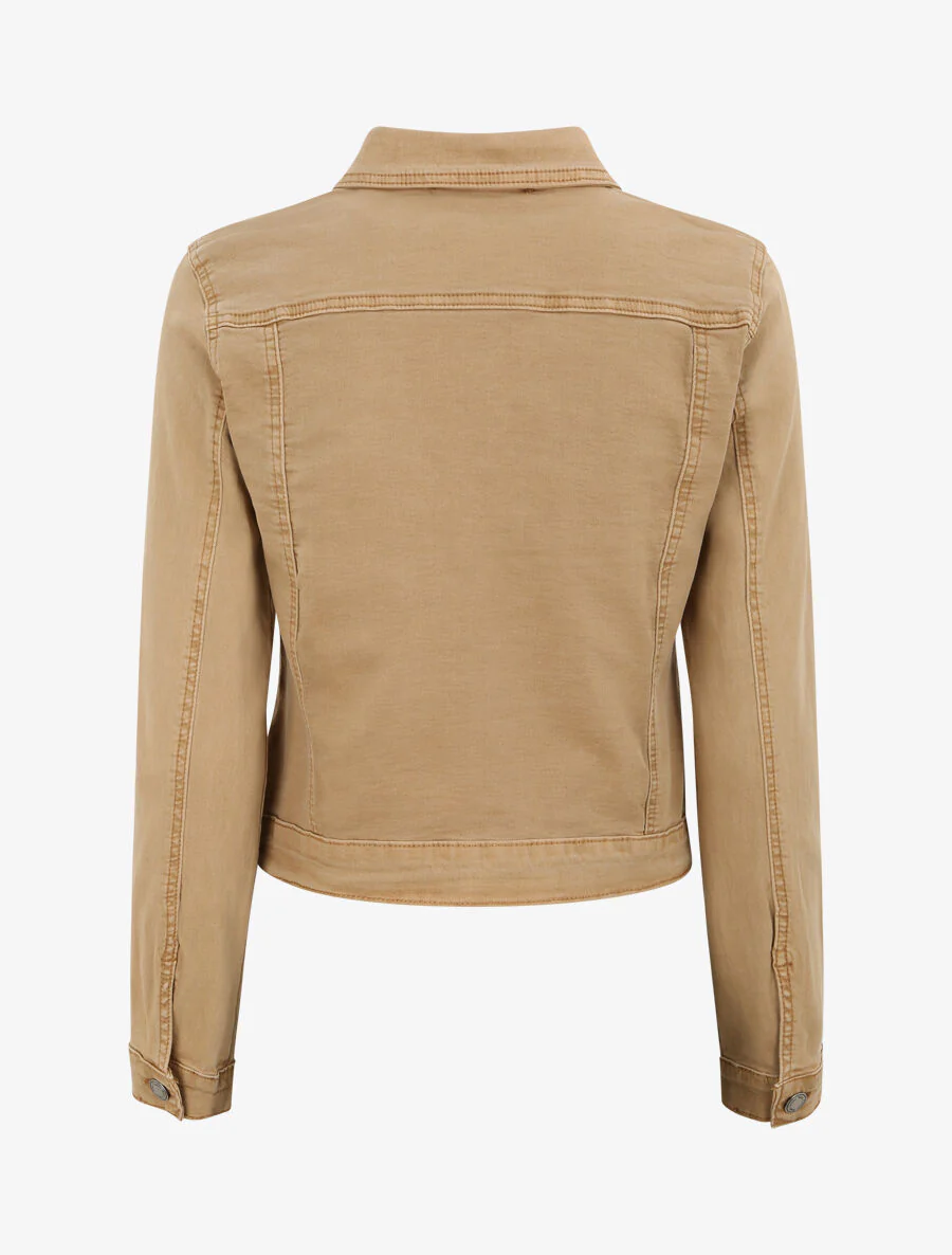 Korte jeansjas - Kameel - Image 3