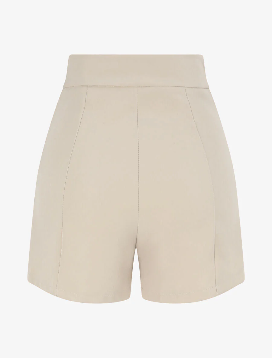 Korte knopjes gestileerde eenheid - Beige - Image 2