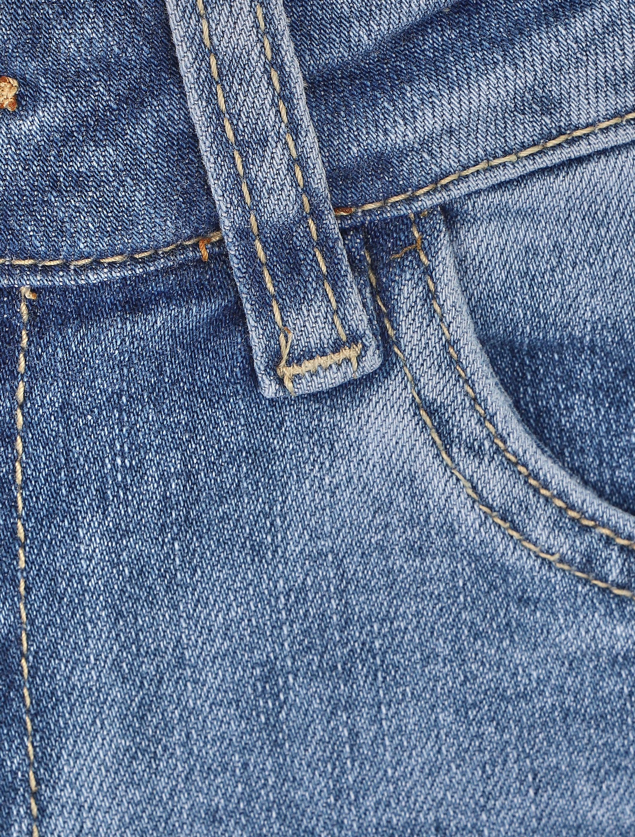 Korte rechte jeans met zoom - Blauw - Image 3