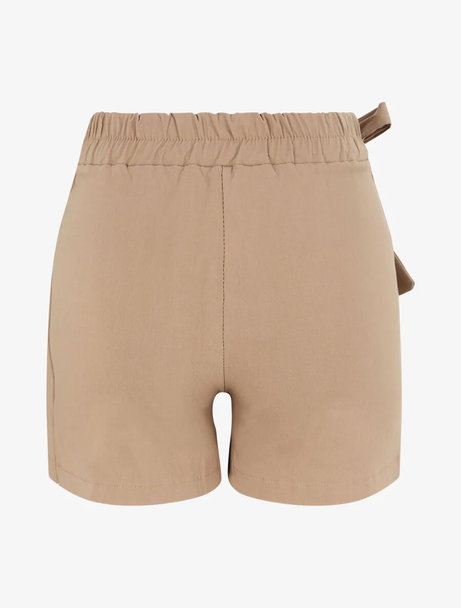 Korte stijl rok met elastische taille - Kameel - Image 2