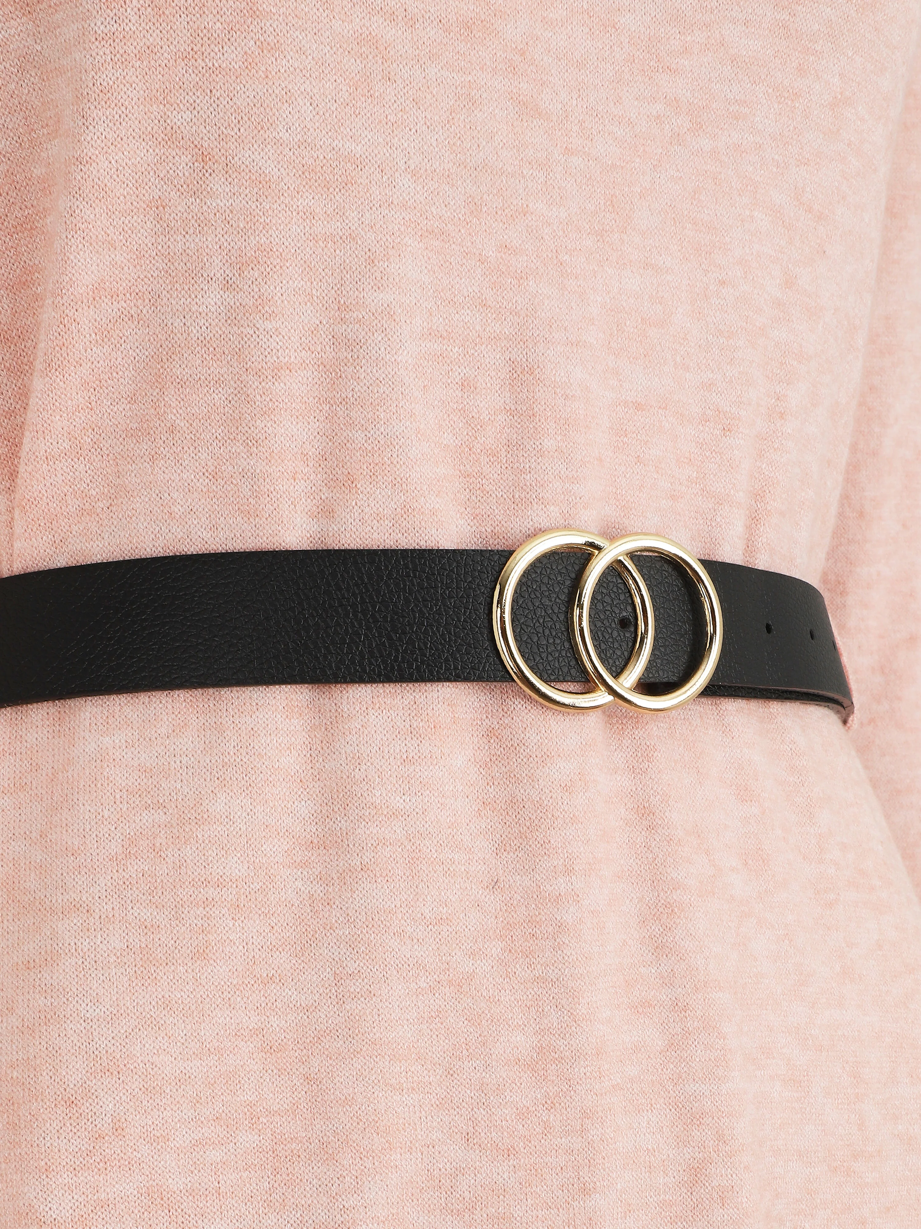 Korte trui-jurk met open rug - Roze - Image 3