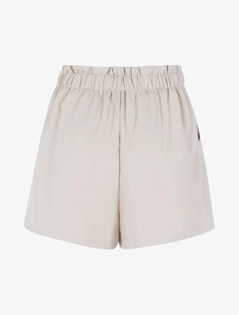 Korte uni met decoratief koord - beige - Image 2