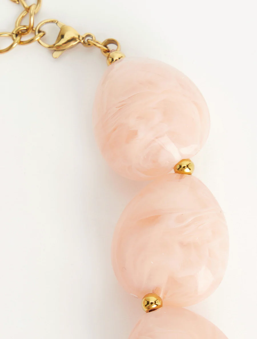 Kralenketting van hars - Roos - Image 3