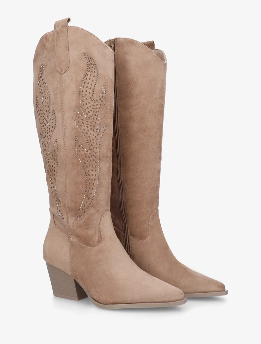 Laarzen in suèdelook in cowboy-stijl - Mol - Image 4