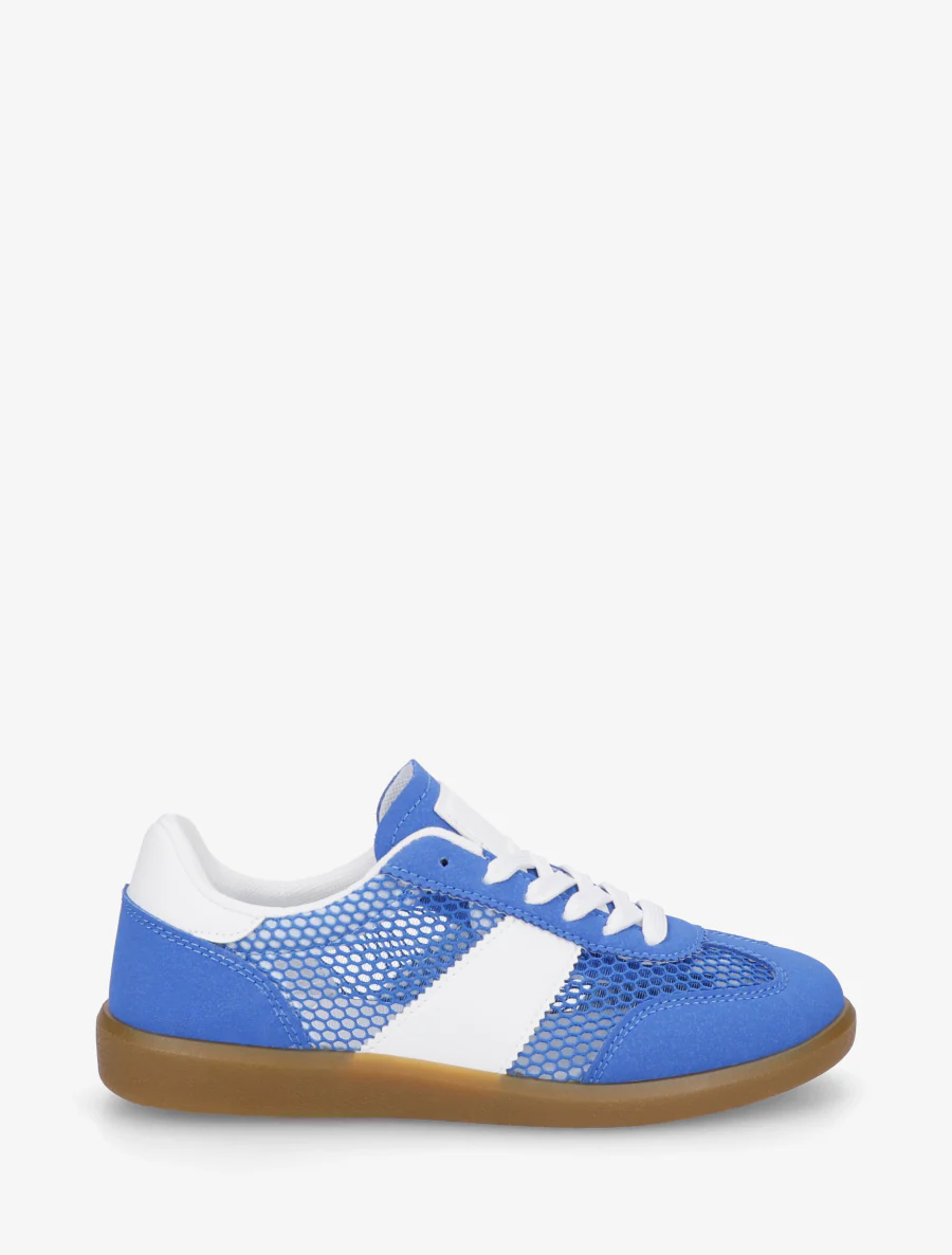 Lage geperforeerde sneakers - Koningsblauw