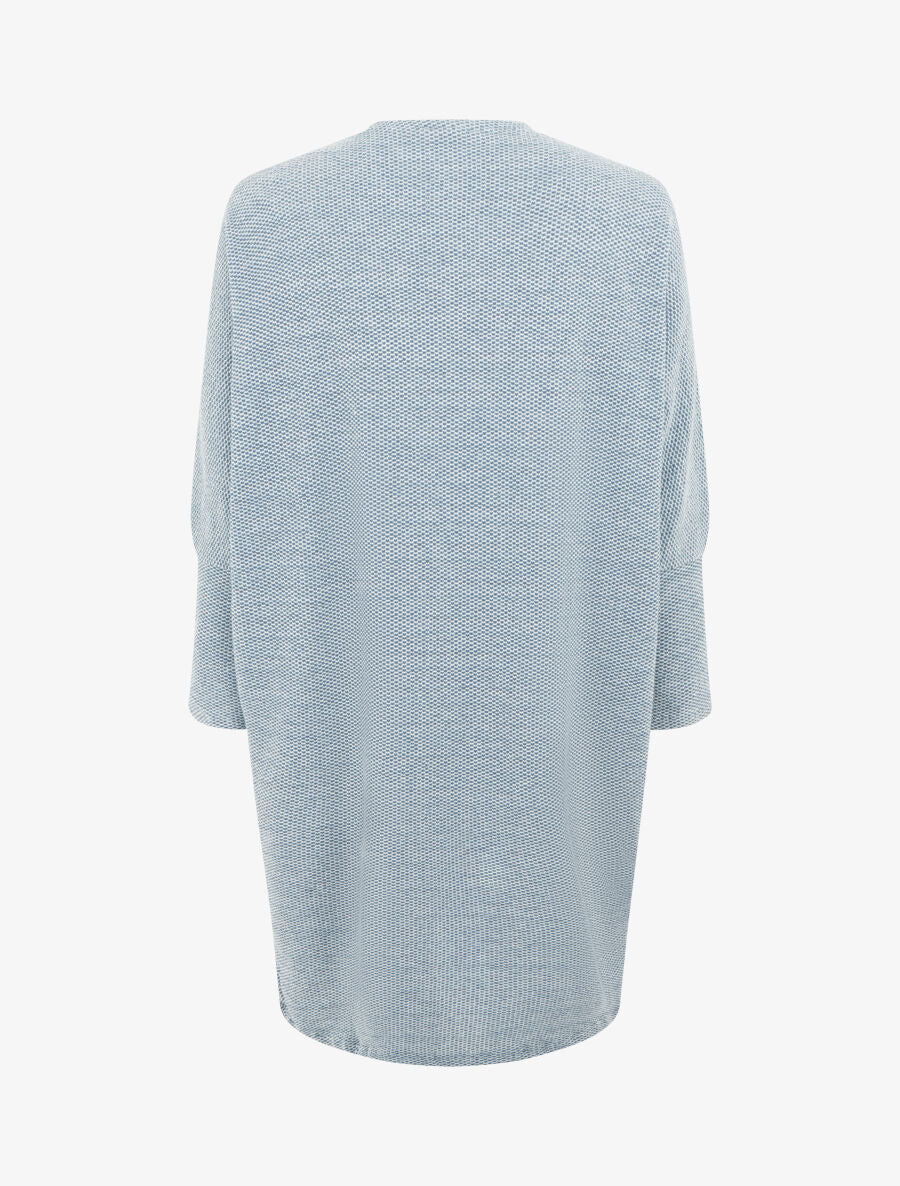 Lang vest met lange mouwen - Blauwgroen - Image 2