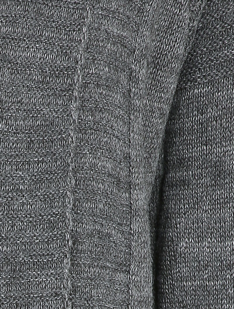 Halflang vest met sjaalkraag - Donkergrijs - Image 3