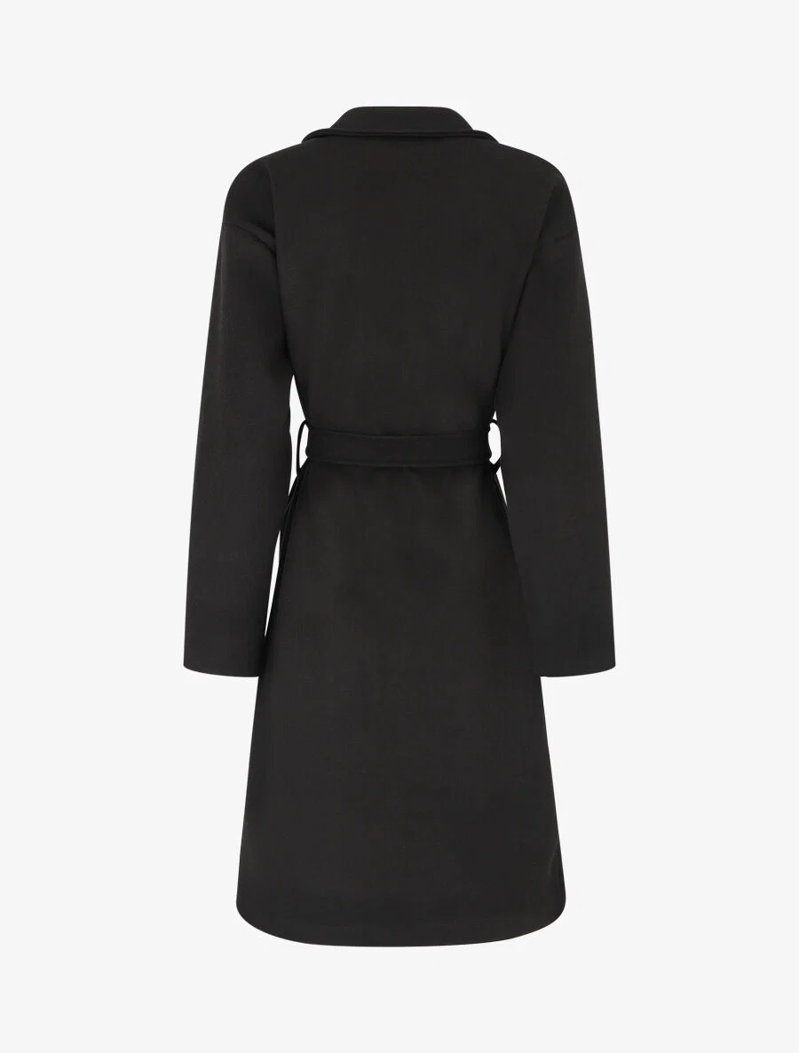 Lange oversized jas - Zwart - Image 2