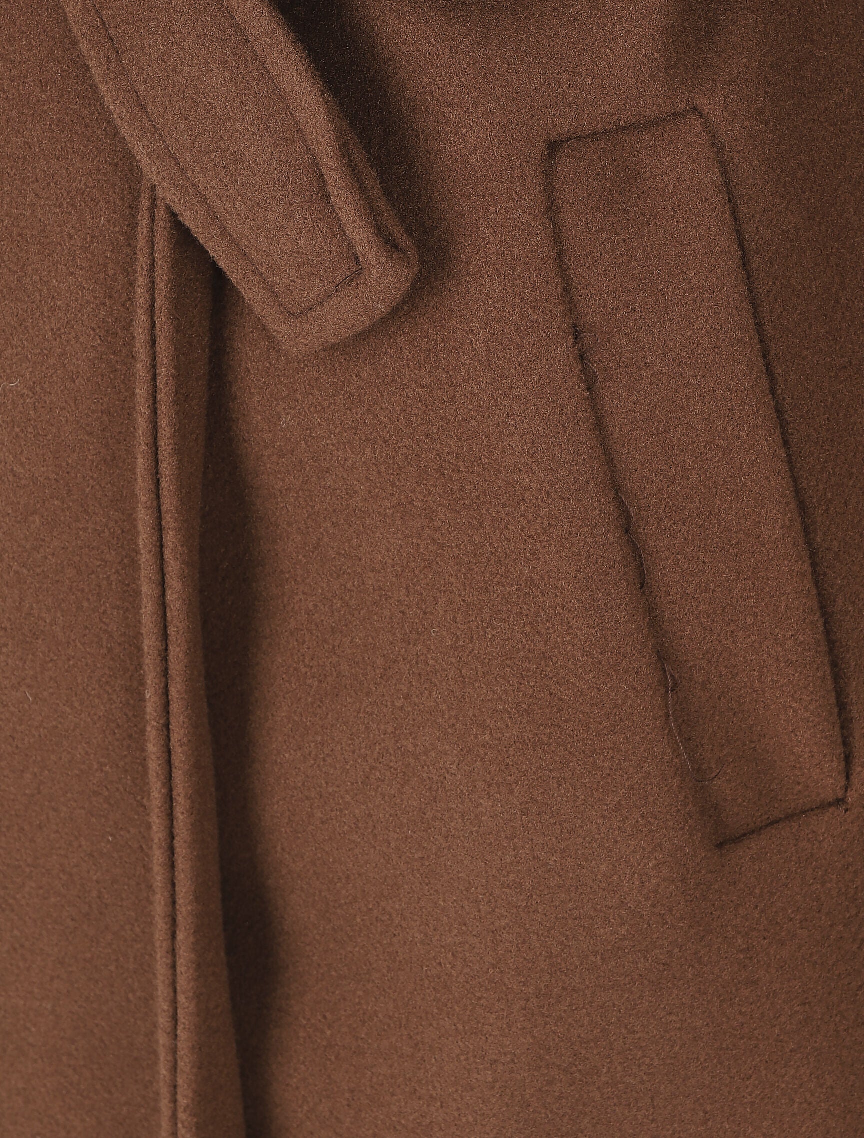 Lange oversized jas - bruin - Image 3