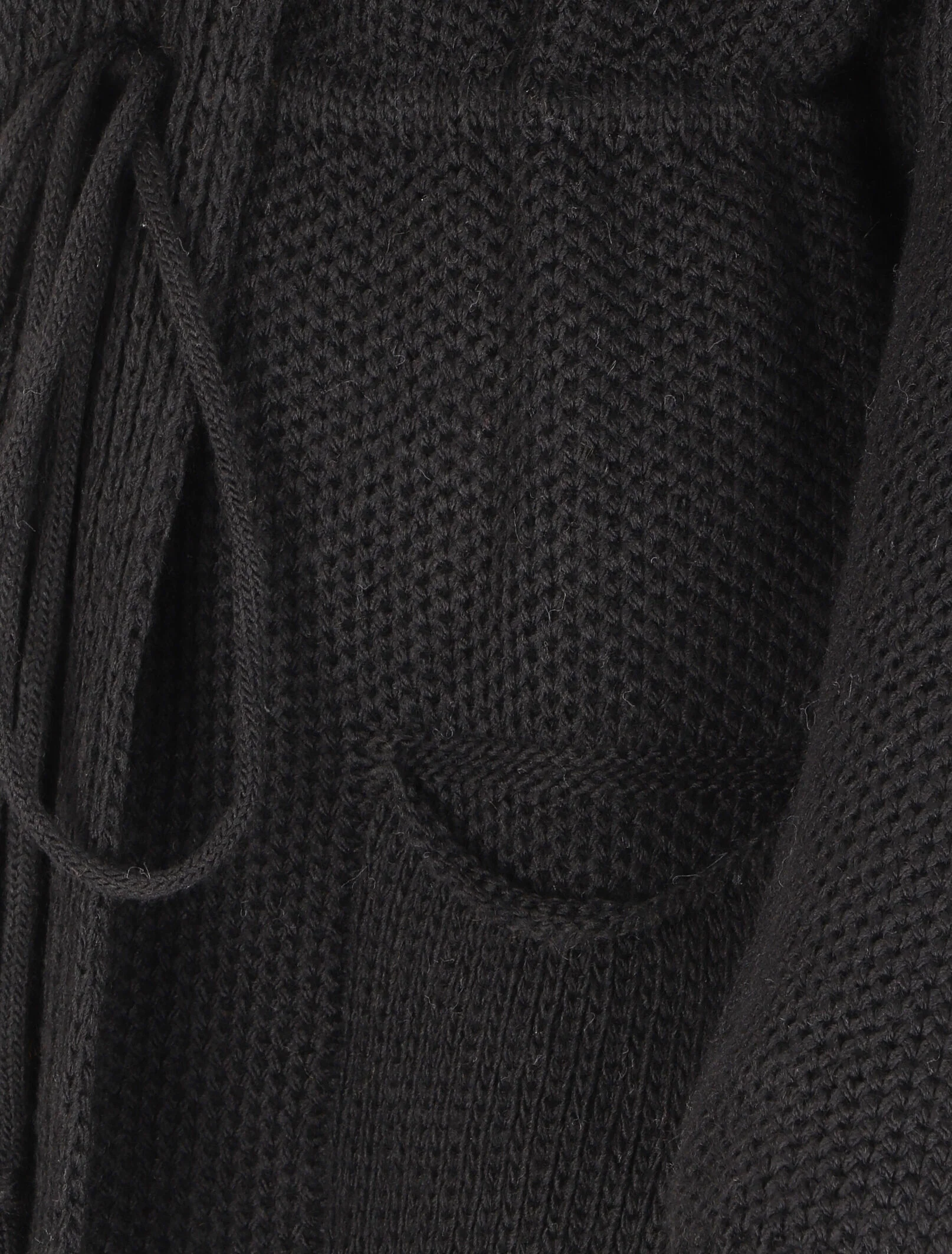 Halflang vest met capuchon - Zwart - Image 3