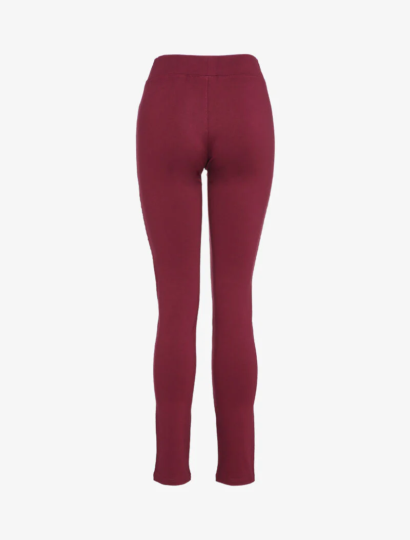 Legging met gestileerde dijbenen - bordeaux - Image 2