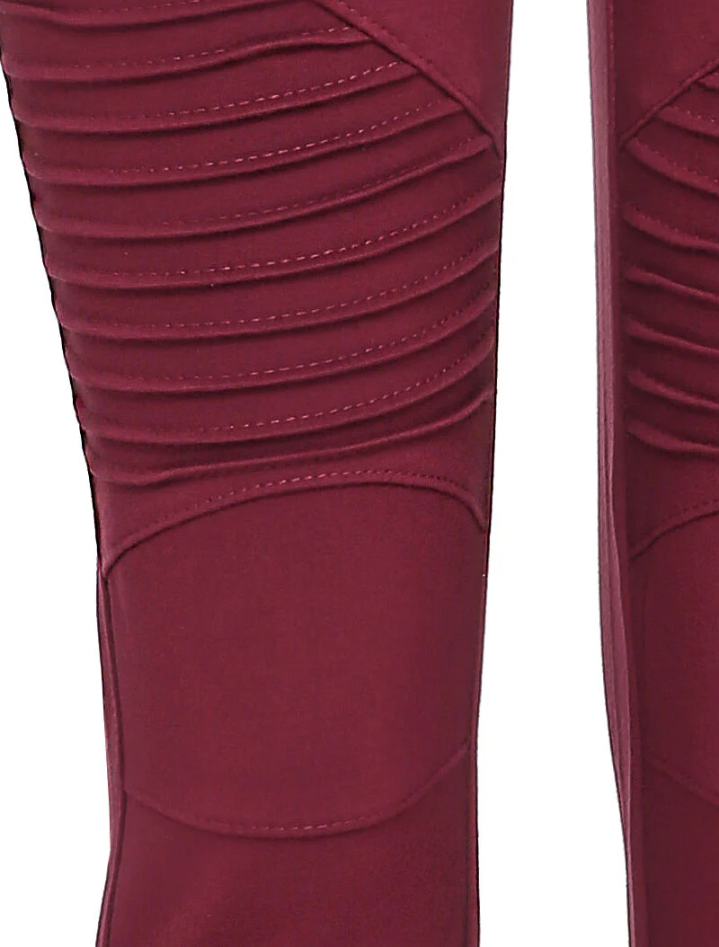 Legging met gestileerde dijbenen - bordeaux - Image 3