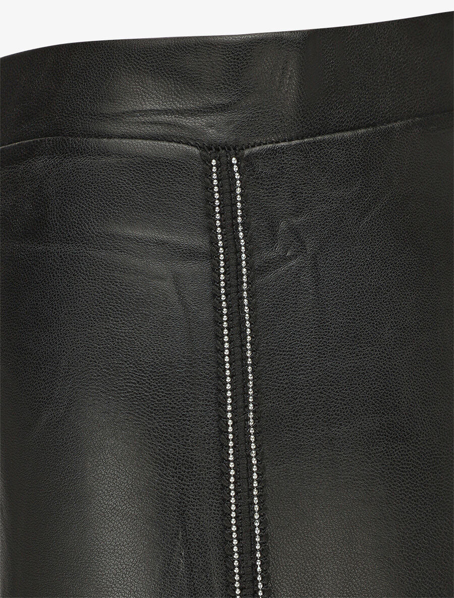 Legging van imitatieleer met studs - zwart - Image 3