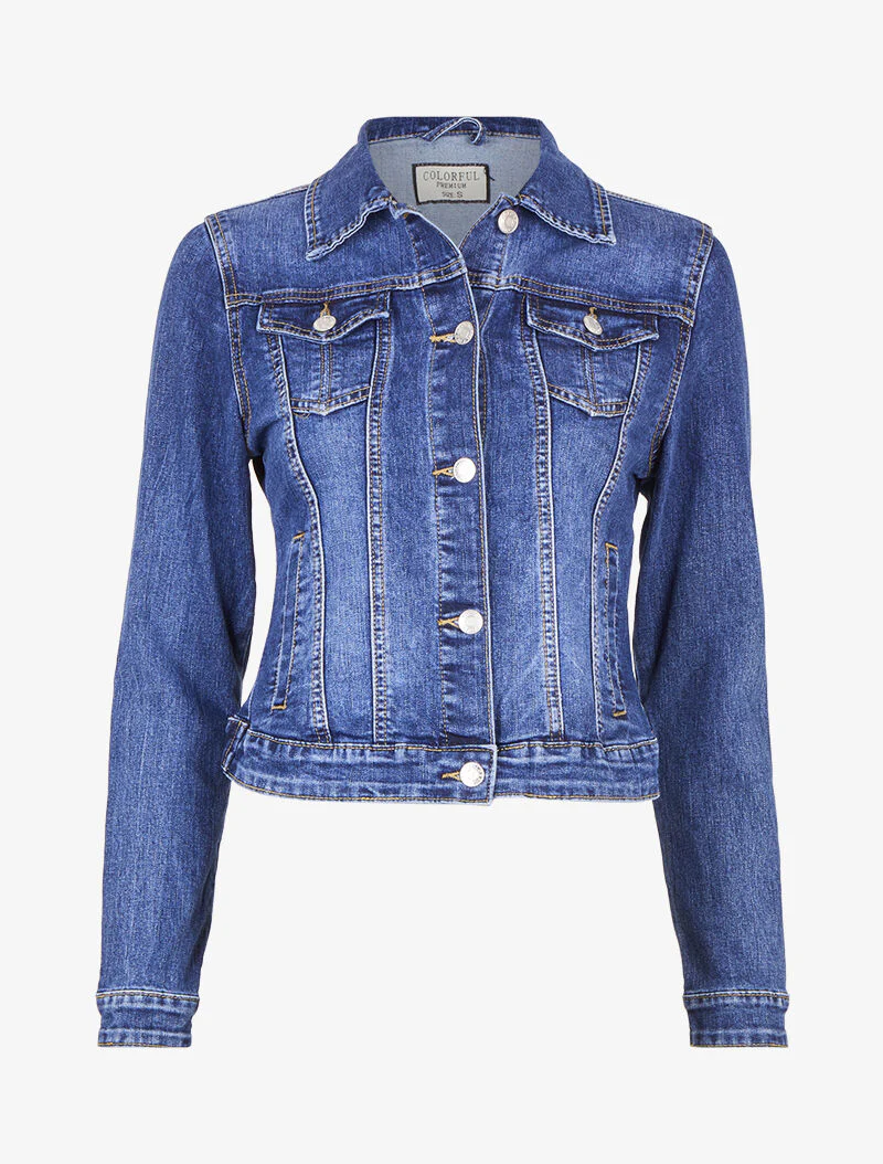 Licht vervaagde spijkerjas - Denim blauw