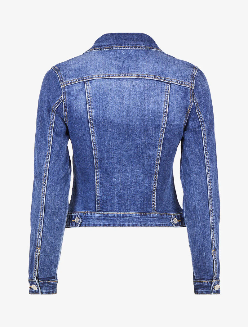 Licht vervaagde spijkerjas - Denim blauw - Image 2