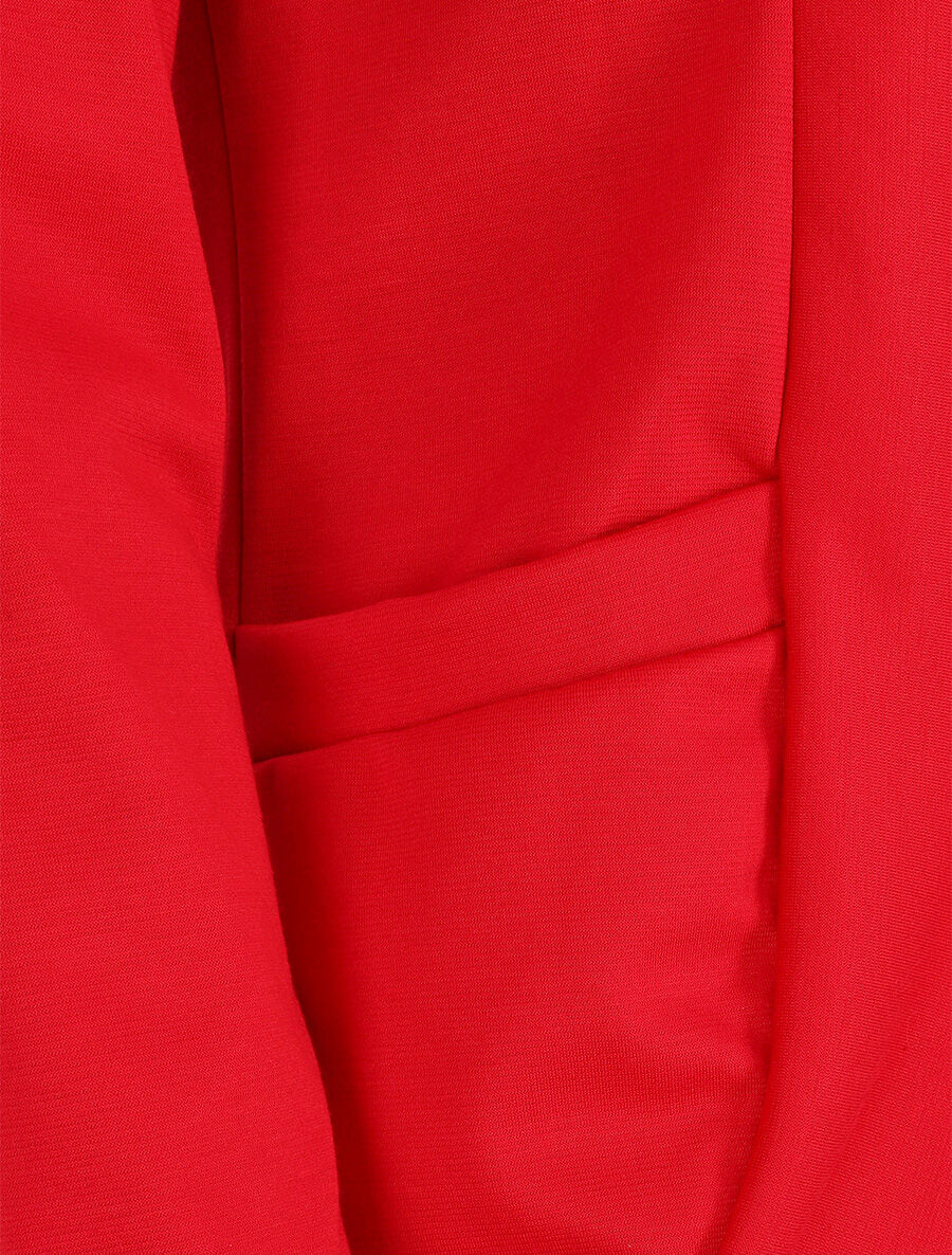 Licht open jack met opgestikte zakken - rood - Image 3