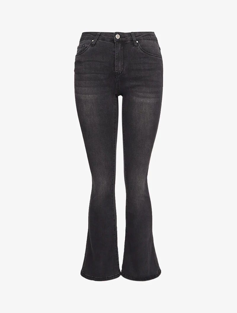 Licht vervaagde Jean flare - Donkergrijs