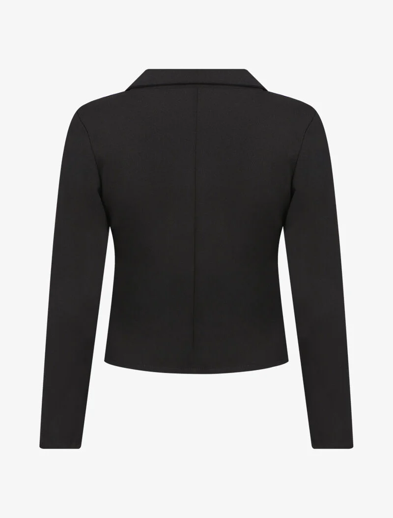 Lichte blazer in perfecto-stijl - Zwart - Image 2