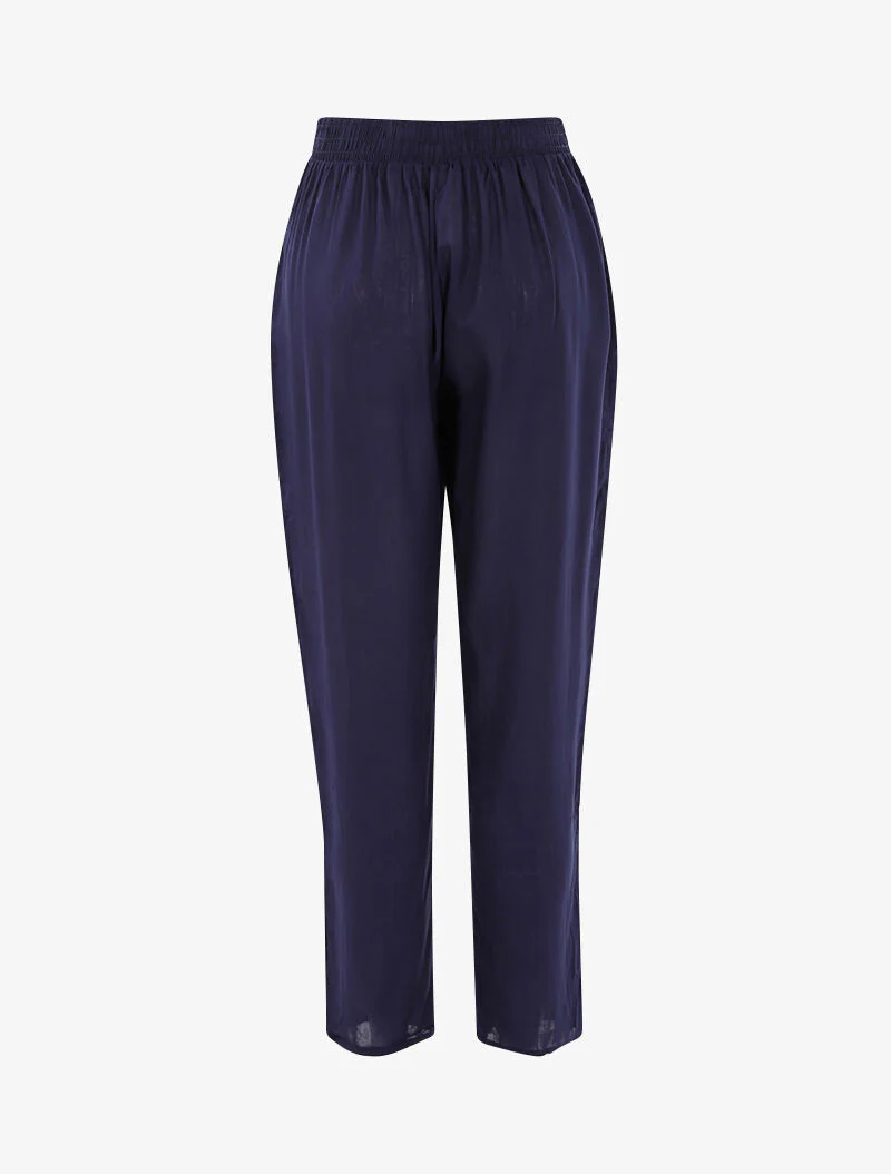 Lichte carrot-fit broek - marineblauw - Image 2