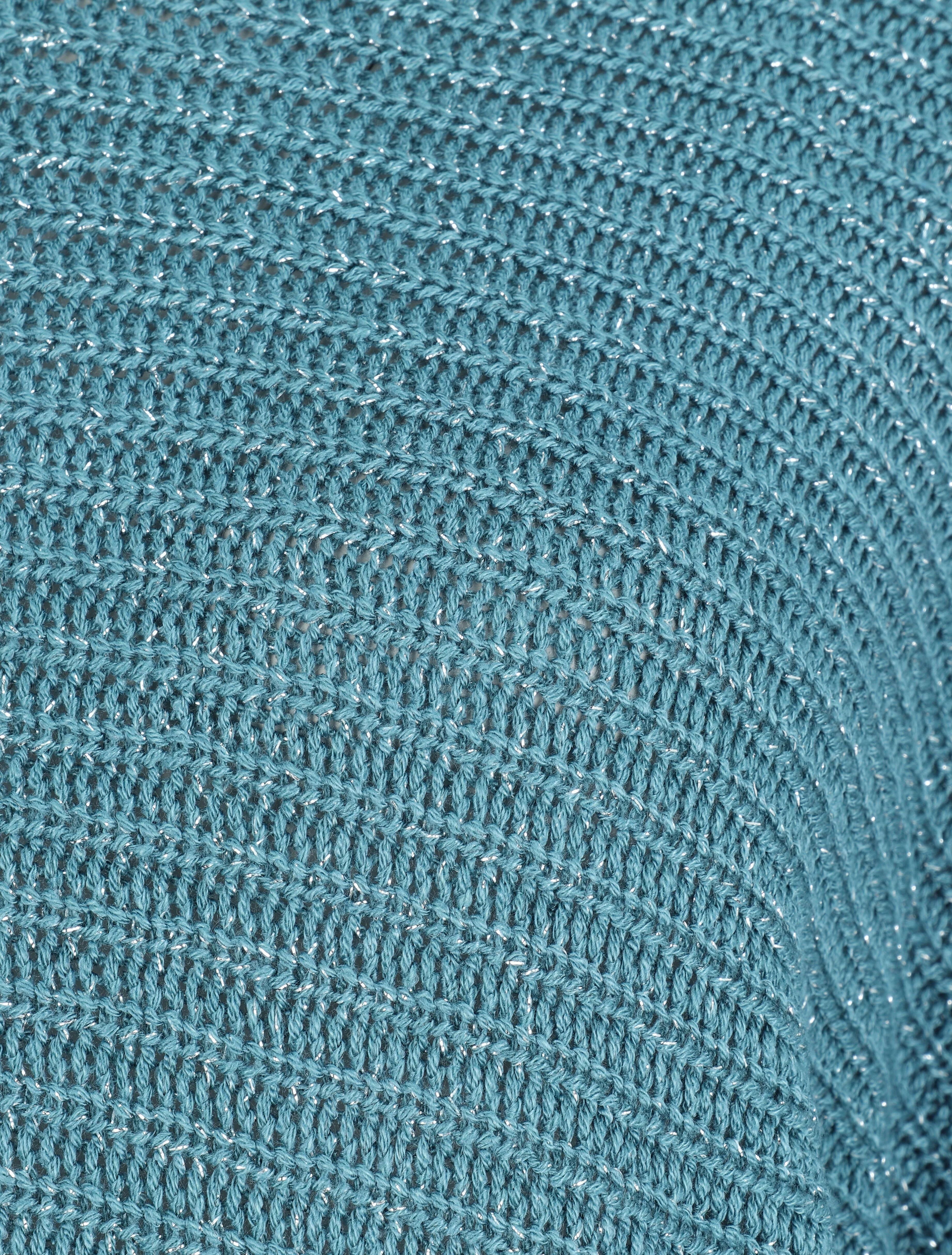 Irise trui met afgeronde randen - Karrenblauw - Image 3