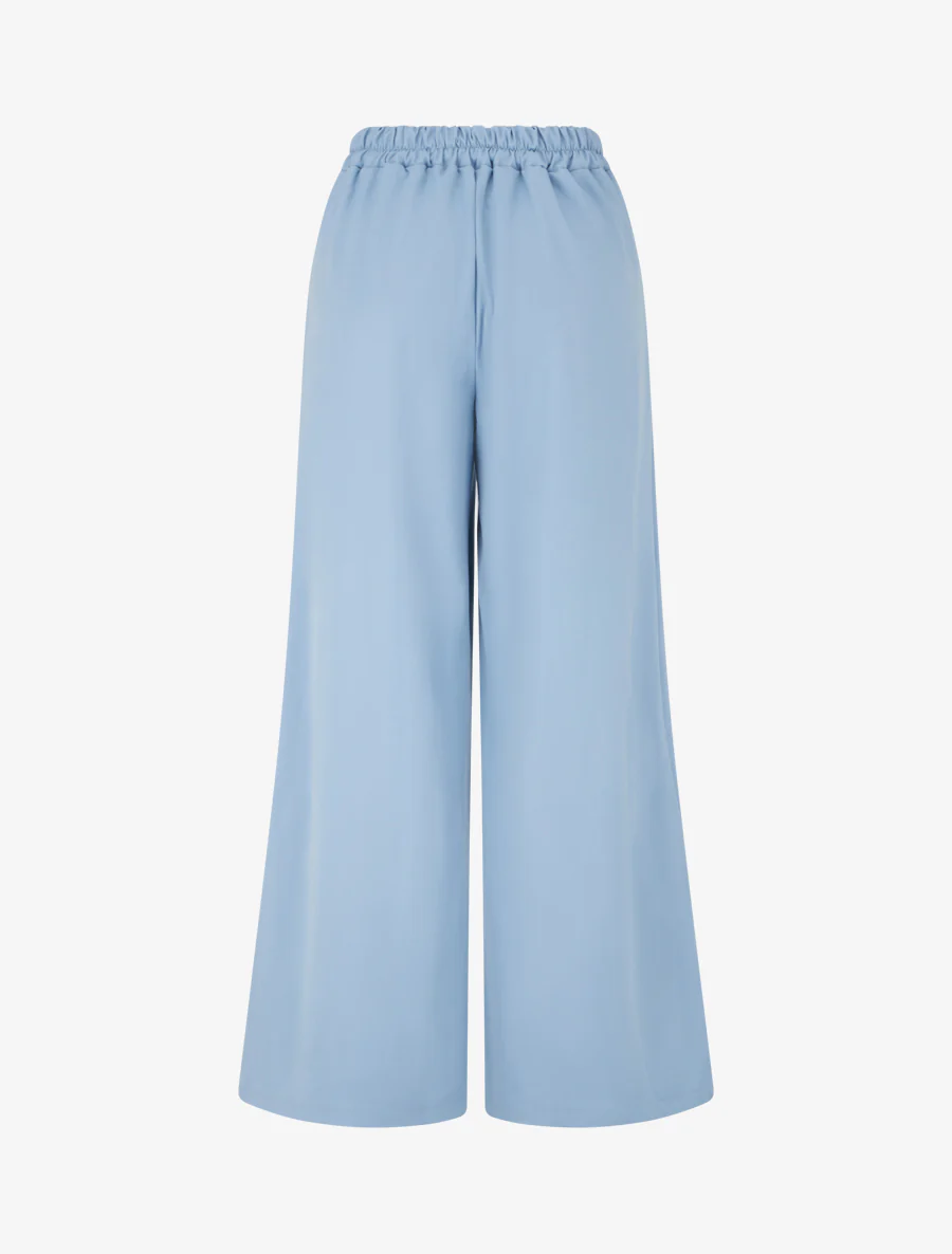 Luchtige broek met kant - Lichtblauw - Image 2