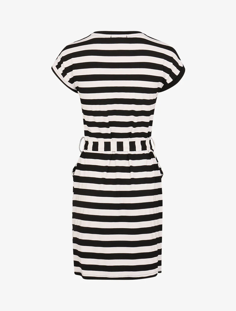 Matroos T-shirt jurk - zwart - Image 2