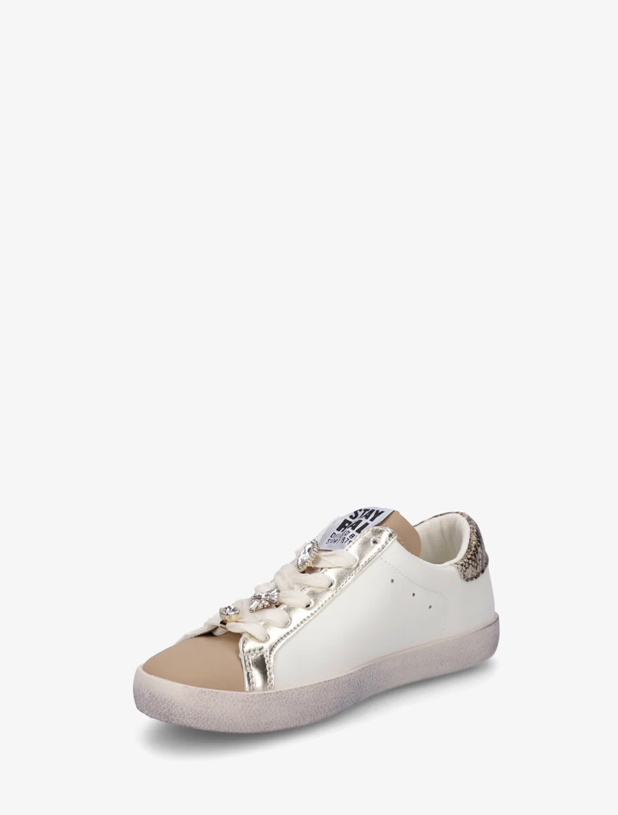 Met strass versierde sneakers - Bruin - Image 3