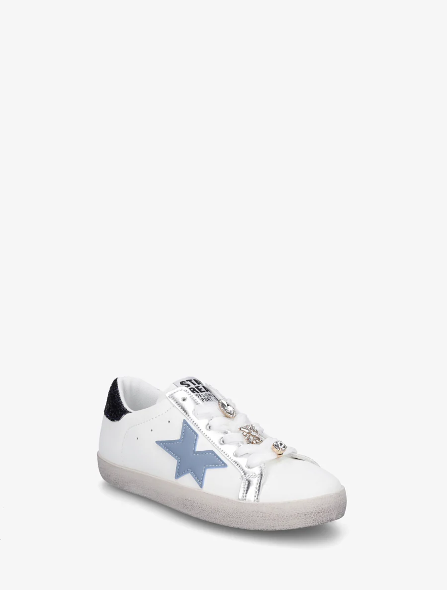 Met strass versierde sneakers - Lichtblauw - Image 2