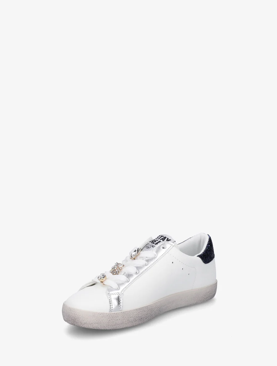 Met strass versierde sneakers - Lichtblauw - Image 3