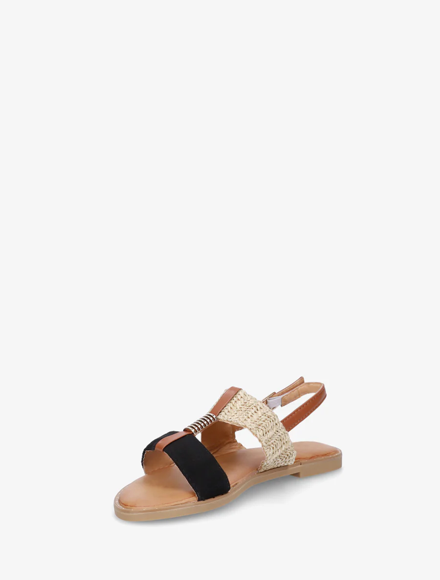 Metallic juweel sandalen - Zwart - Image 2