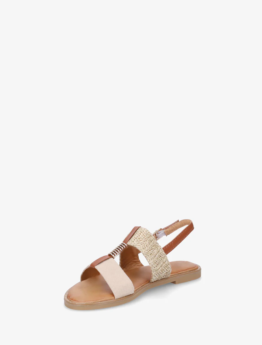 Metallic juweel sandalen - Beige - Image 3