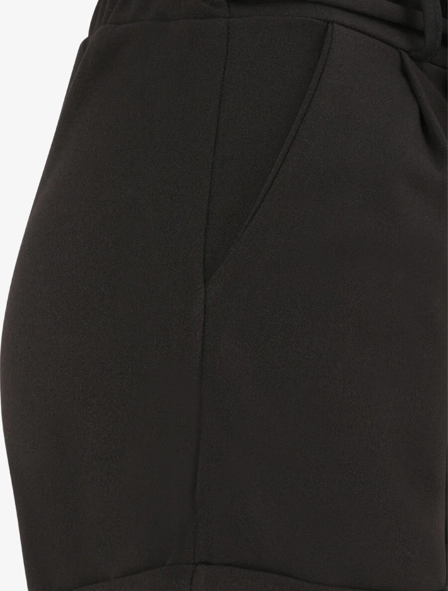 Mini-short met omgekeerde zoom - Zwart - Image 3