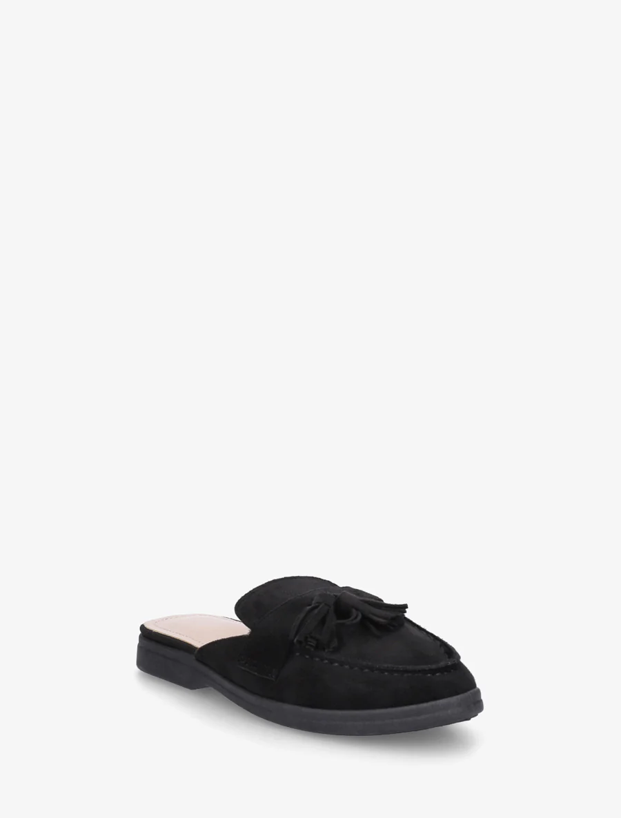 Mocassin muiltjes met kwastjes - Zwart - Image 2