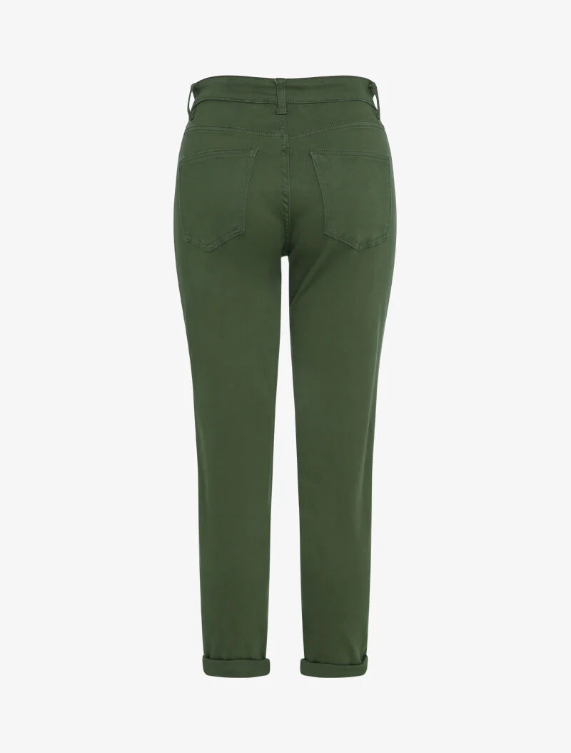 Mom jeans 7/8 hoge taille - Kakigroen - Image 2
