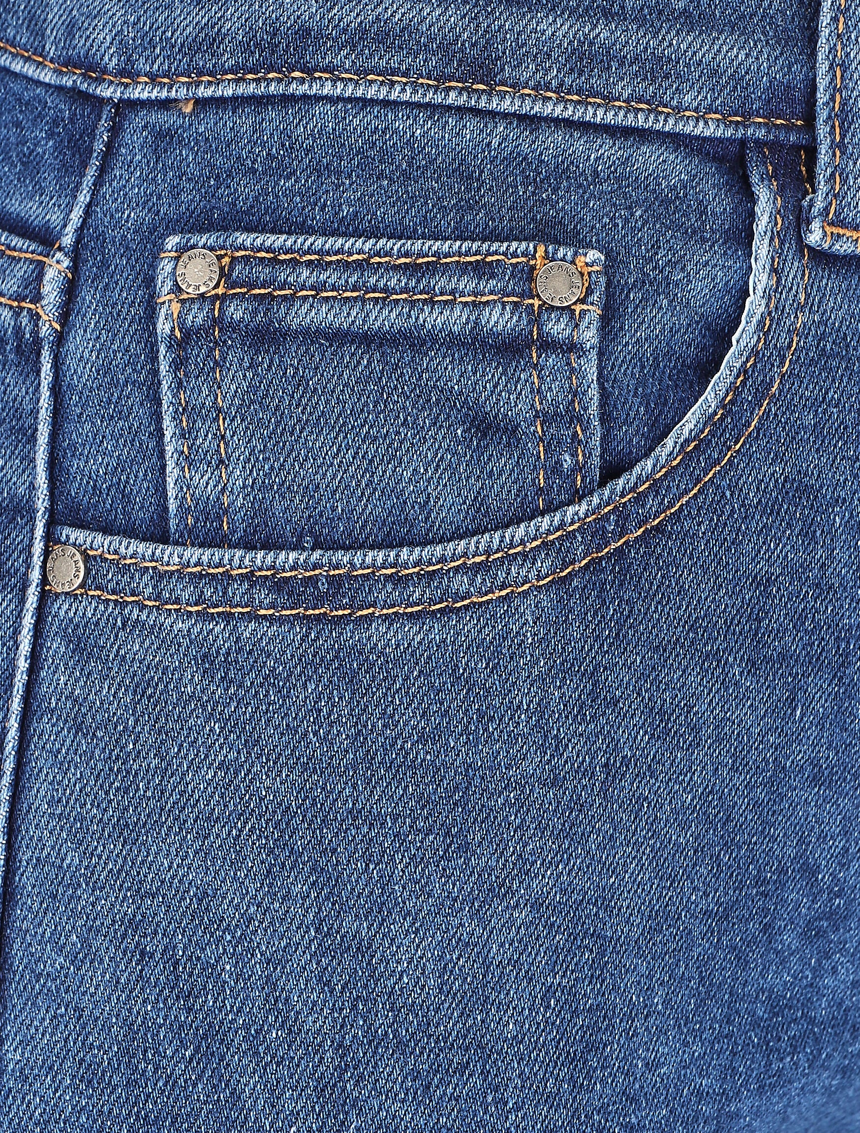Mom jeans met revers - Blauw - Image 3