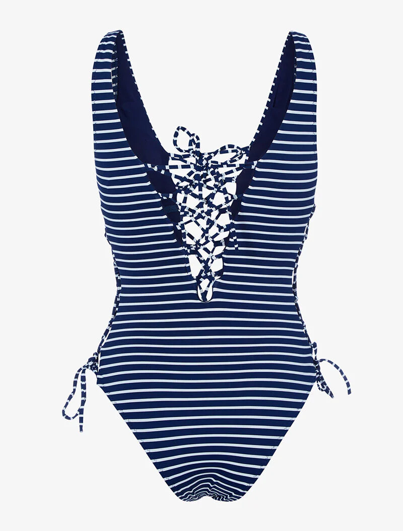 Monokini inspiratie matroos - donkerblauw - marine - Image 2