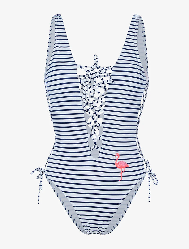 Monokini inspiratie matroos - wit