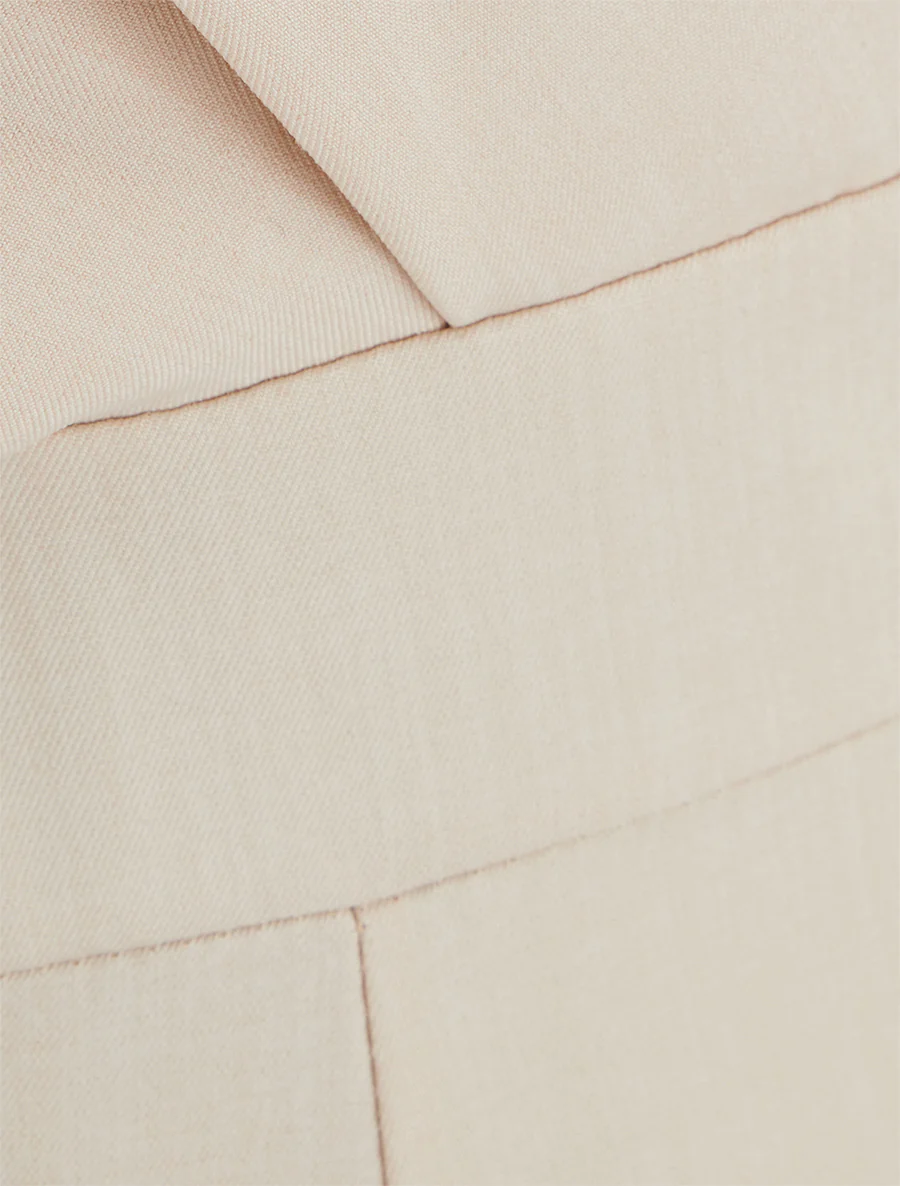 Mouwloze jumpsuit met open rug - Beige - Image 3