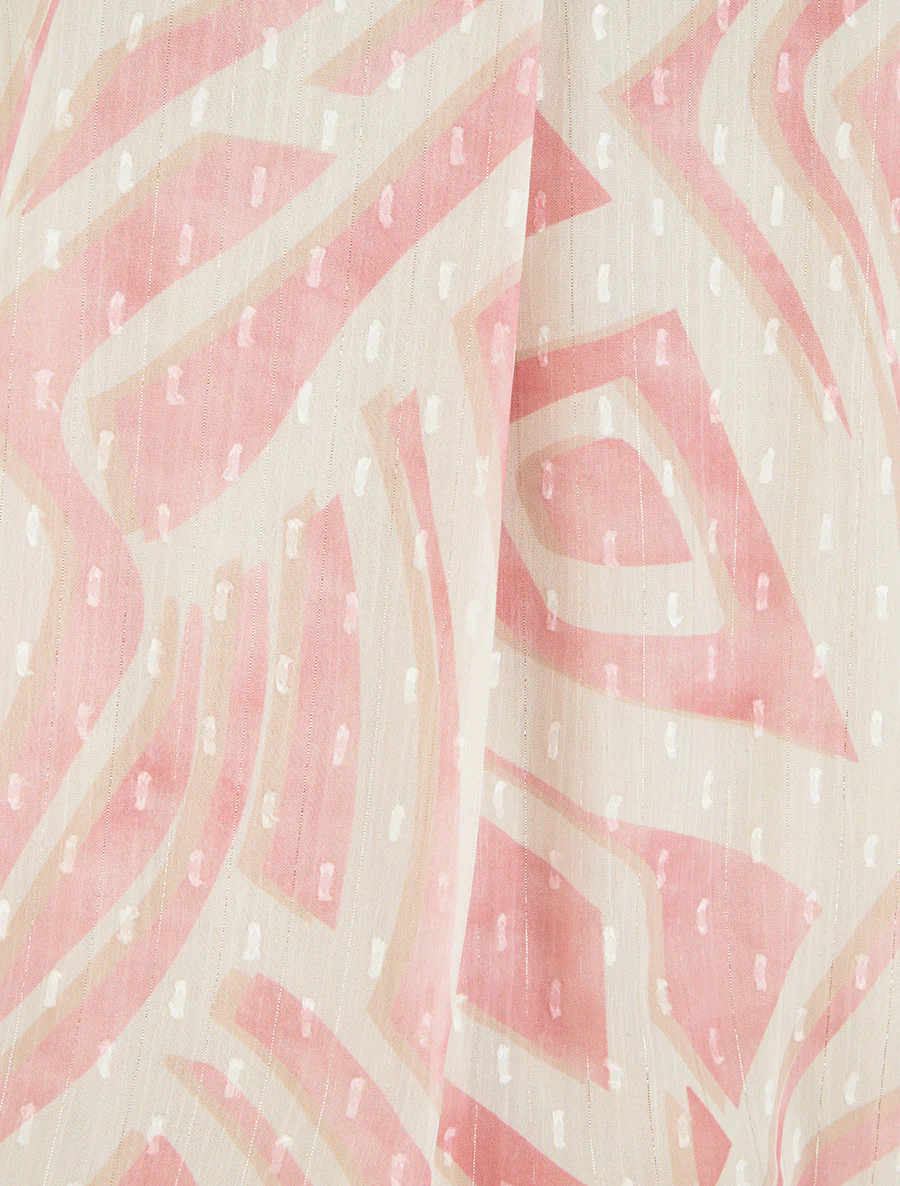 Mouwloze top met grafische print - Roos - Image 3