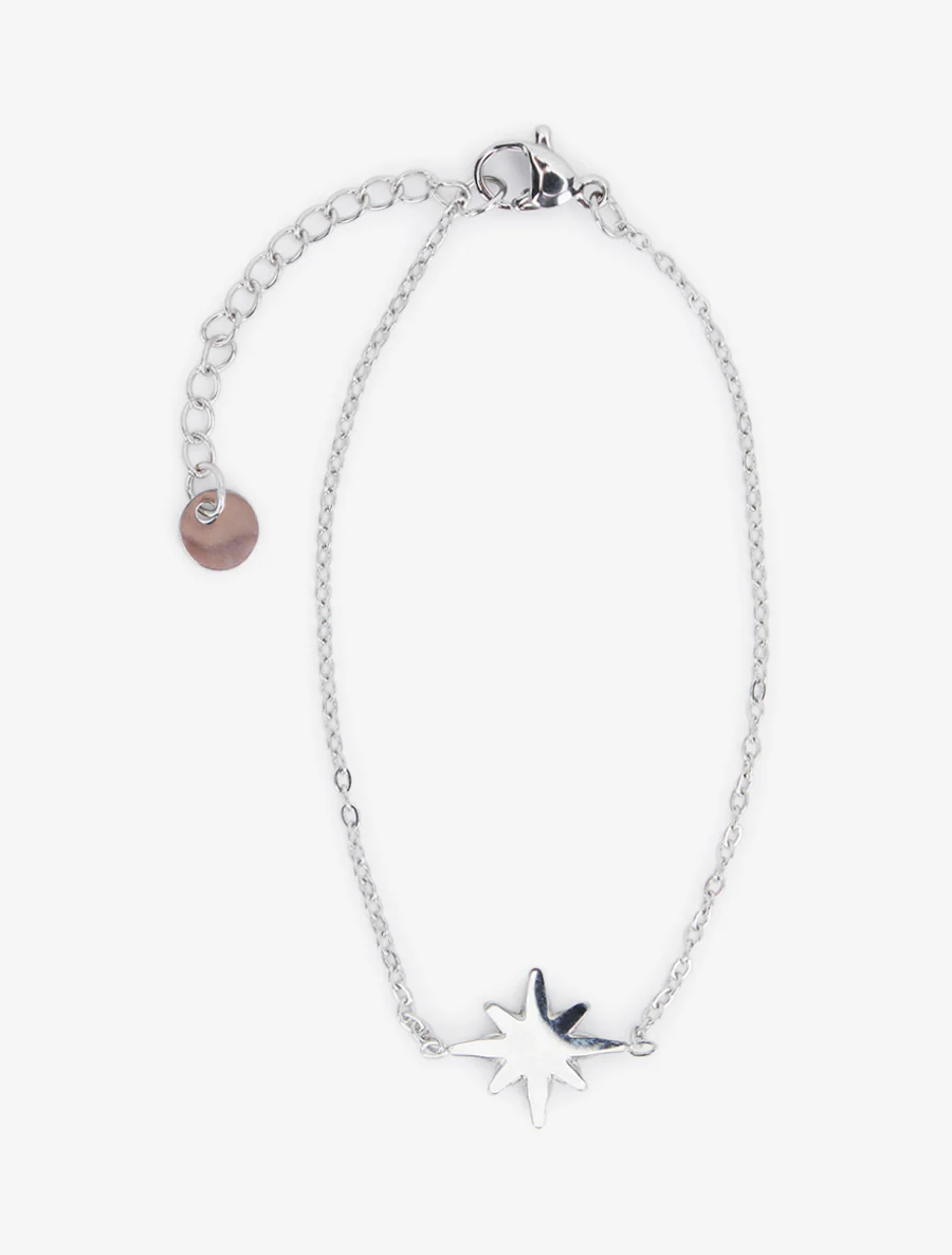 Noordster armband versierd met witte zirkonia's - Geld - Image 2
