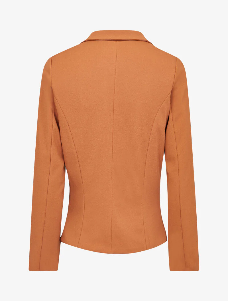 Officiersblazer met decoratieve knopen - Camel - Image 3