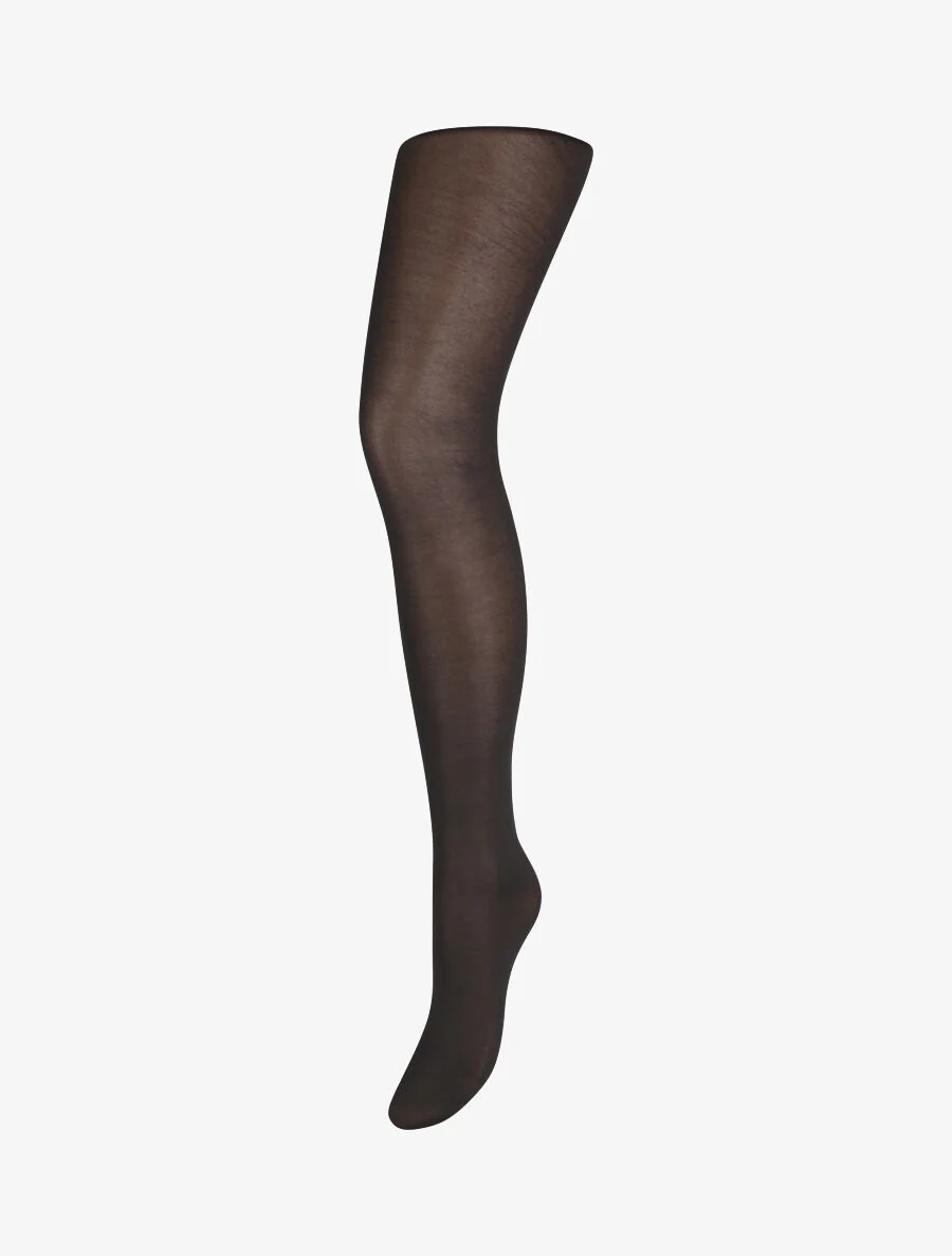 Onzichtbare ondoordringbare panty in voile - Zwart
