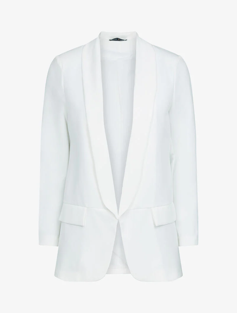 Open blazer met nepzakken - ecru - Image 2